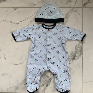 Little Me Set of 2 Piece Sleeper Set